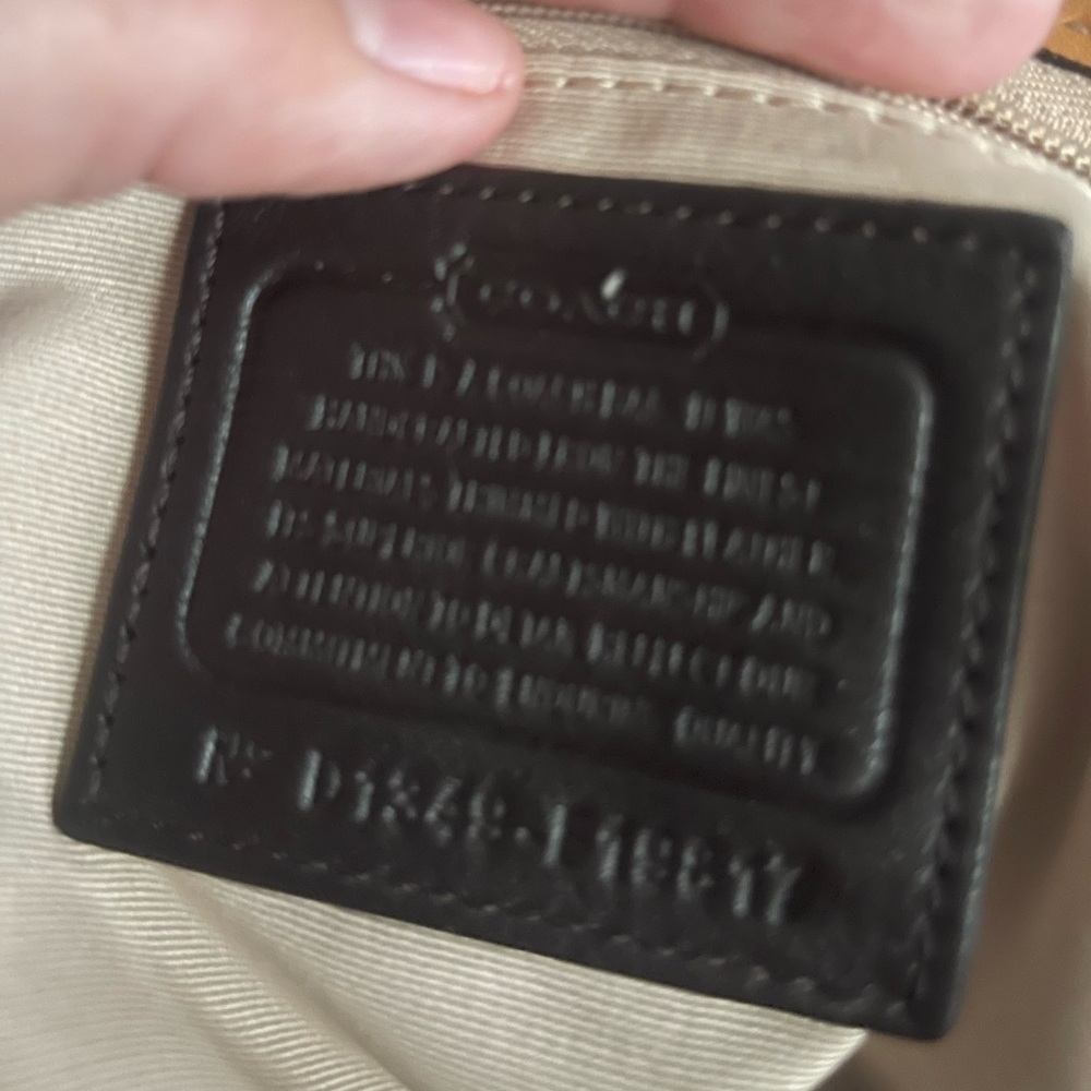 Coach Vintage Authentic Handbag Light Brown - image 6